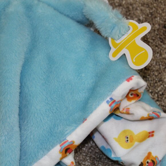 Sesame Street Cookie Monster Security Blanket Kids Preferred Baby Lovey Blue NWT - Picture 3 of 6